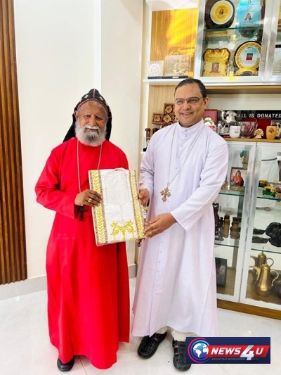 ജോസഫ് മാര്‍ ബാര്‍ണബാസ് മെത്രാപ്പോലീത്തായ്ക്ക് ജൂബിലി ആശംസ നേര്‍ന്ന് മാര്‍ തോമസ് തറയില്‍ മെത്രാപ്പോലീത്താ