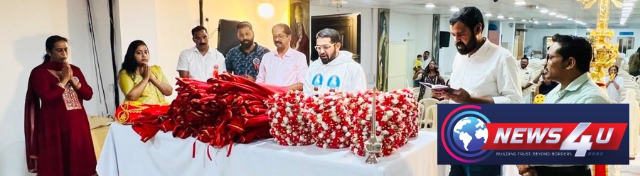 പള്ളി അസി.വികാരി ഫാ. ജിജോ തോമസിന്റെ നേതൃത്വത്തില്‍ വെഞ്ചരിക്കുന്നു.

