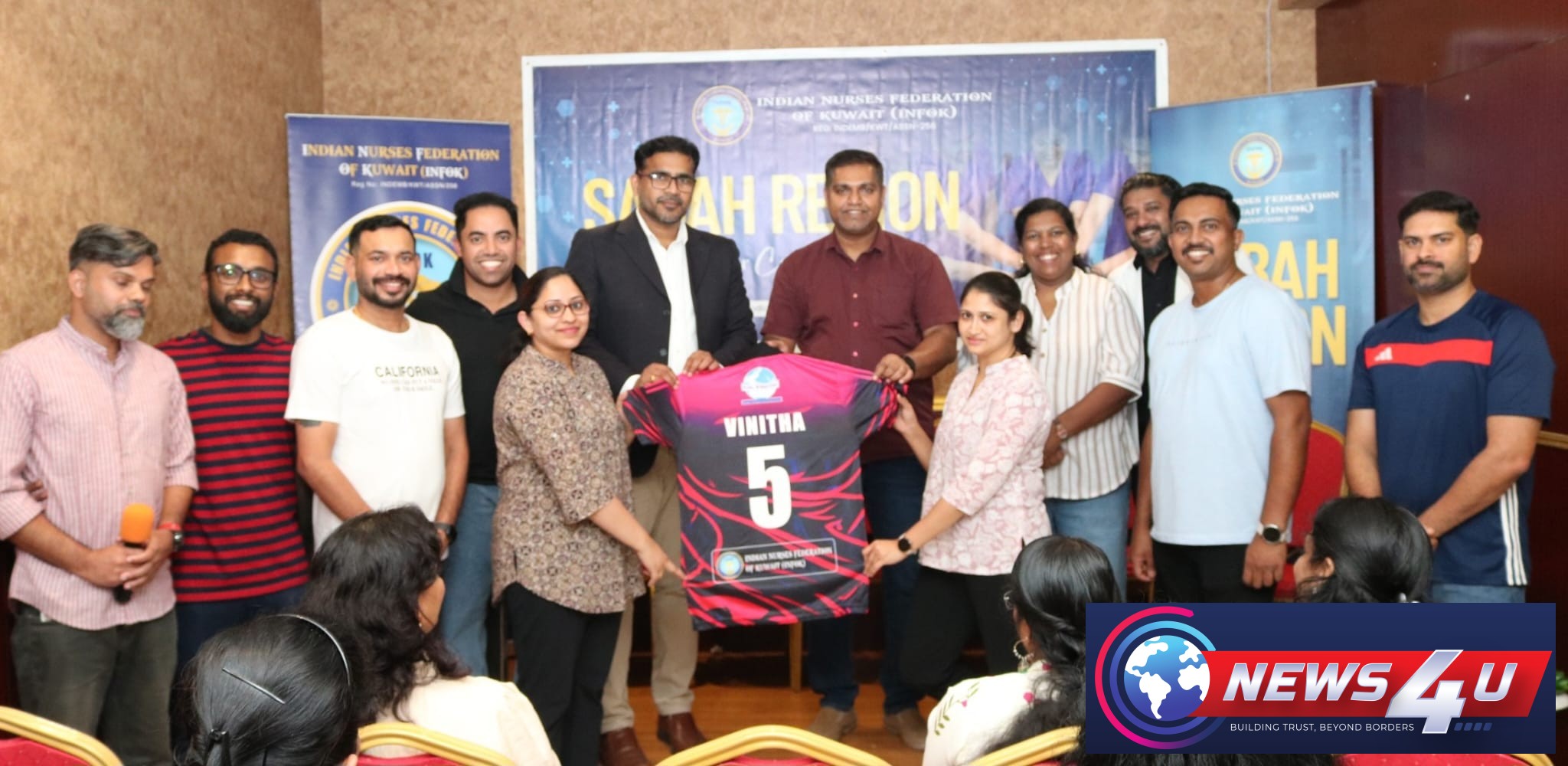 ‘ഇന്‍ഫോക്’ സബാഹ് പുരുഷ - വനിത ക്രിക്കറ്റ് ടീം ജേഴ്‌സി പ്രകാശനം